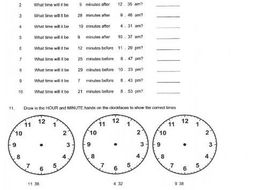 time worksheets 12 hour and 24 hour teaching resources