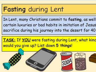 The Road to Easter: Lent (Full Lesson Slides)