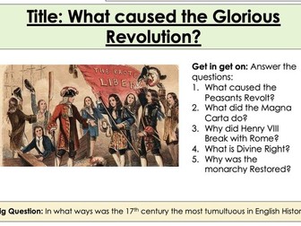 SOW: 17th Century England