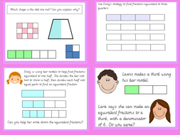 year equivalent fractions using the bar model lesson pack by year equivalent fractions using the bar model lesson pack by missjg teaching resources tes