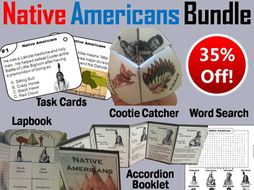 Native Americans Task Cards and Activities Bundle
