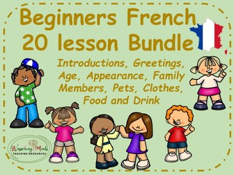 Beginner French 20 lesson bundle