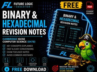IGCSE CS (0478) Binary and Hexadecimal Notes