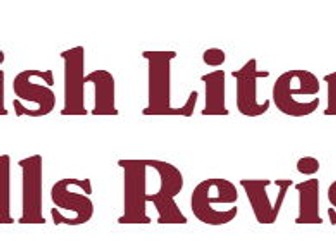 GCSE English Literature: An Inspector Calls Revision Booklet