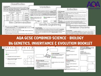 AQA GCSE B6 Genetics, Inheritance & Evolution Revision Booklet