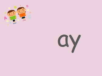 'ay' sound Phonics Teaching PPT