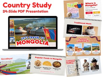Mongolia Country Study | 24-Slide Geography & Culture Presentation