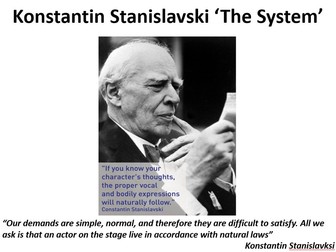 Drama Practitioner - Stanislavski PowerPoint/ 4 hours worth of Lessons