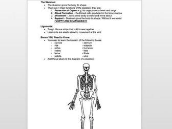 Year 11 GCSE PE Paper 1 revision booklet