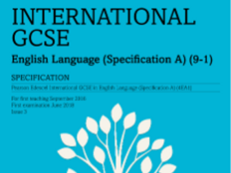 Edexcel iGCSE English Language A Paper 1 Revision Grids