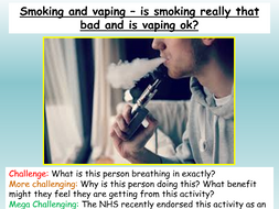 Vaping and Smoking - Health PSHE 2020