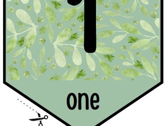 Number Line Bunting