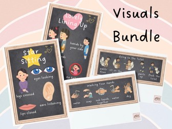 Display - Chalkboard Classroom Visual Bundle