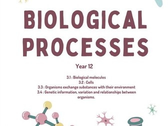AQA A-Level Biology Processes Booklet - Year 1