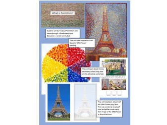 Pointillism Eiffel Tower Project