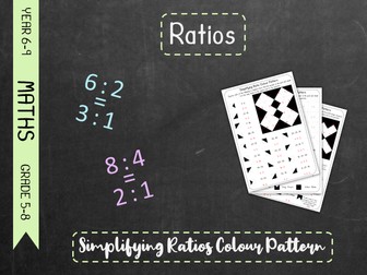 Ratios - Simplifying Ratios Colour Pattern