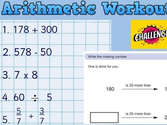 Year 6 Daily Arithmetic Workout SATs based Autumn 1