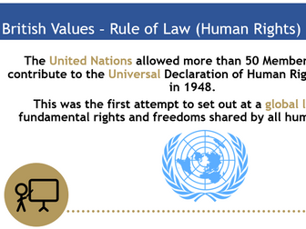 British Values Assembly - Rule of Law/Human Rights