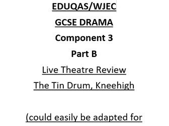 EDUQAS Component 3 Live Theatre Review Booklet