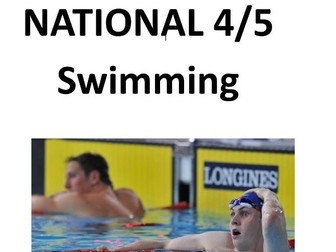 National 4/5 Swimming Booklet