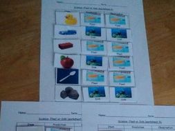 Science (float or sink) for SEN, Reception and Early Years