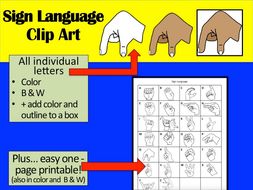 Sign Language Clip Art
