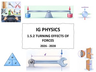 IG Physics 1.5.2 Turning effect of Forces