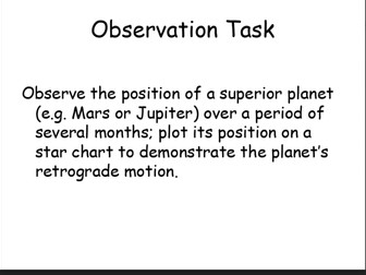 GCSE Astronomy 9-1 Edexcel Pearson Topic 5 Solar System Observation