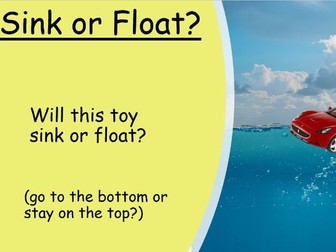 Sink vs Float - toys