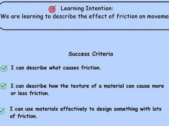 Forces Lesson 4 - Friction