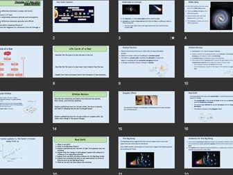 Physics Space Revision AQA