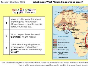 Y7 - African Civilizations - 12 Lessons