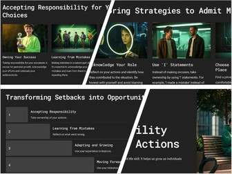 Assembly Series 3: Taking Responsibility for your Actions