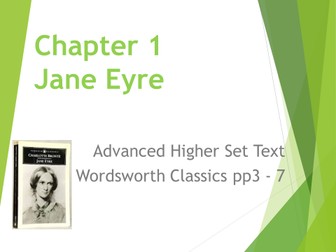 A Level / Advanced Higher - Jane Eyre scheme of work