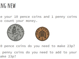Counting with Coins (Shop)