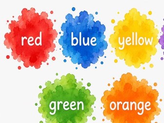 Paint splashes- Colour Labels