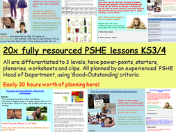PSHE Curriculum 2020 Lessons