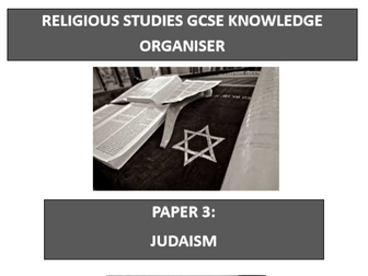 Knowledge Organiser EDUQAS GCSE RE  Route B Jewish Judaism