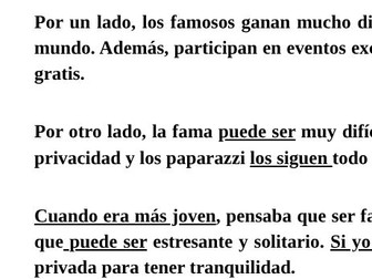 Grade 9 Spanish Essays AQA