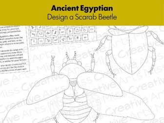 Ancient Egyptian Design a Scarab Beetle