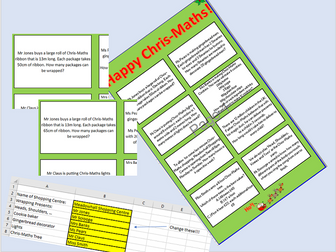 Chris-Maths Questions - customisable!