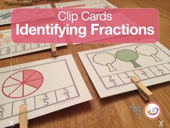 Identifying Fractions | Clip Cards
