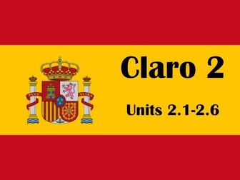 Claro 2 unit 2 - ¡Por fin de vacaciones! (11 Lessons) [updated July '25]