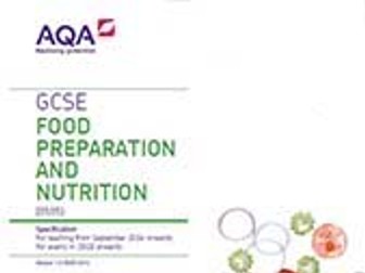 AQA Food Preparation and Nutrition Assessment