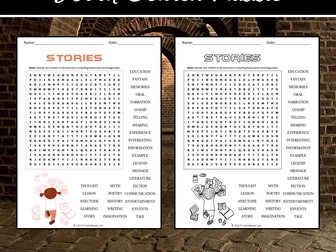 Stories Word Search Puzzle