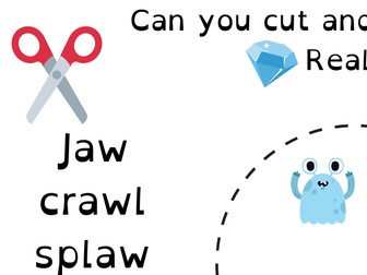 Phonics cut and sort 'aw' words