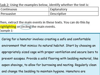 Level 1 Reading workbook