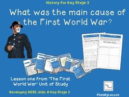 What was the main cause of the First World War?