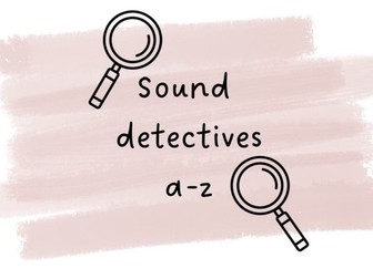 Sound detective colour sheets