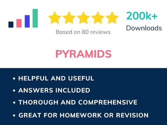 Pyramids (volume and surface area)